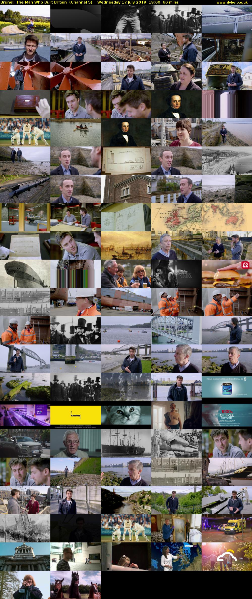 Brunel: The Man Who Built Britain  (Channel 5) Wednesday 17 July 2019 19:00 - 20:00