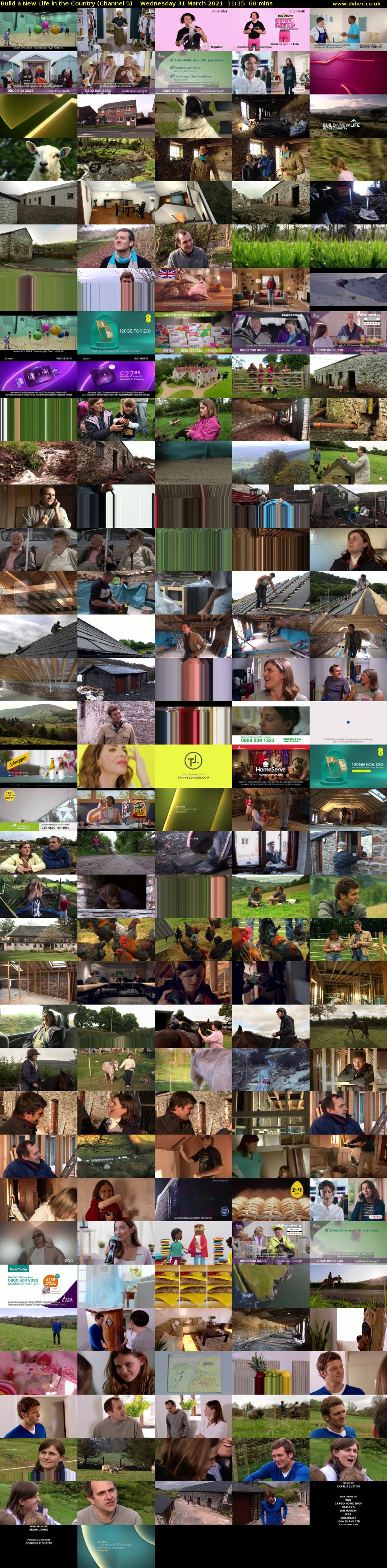 Build a New Life in the Country (Channel 5) Wednesday 31 March 2021 11:15 - 12:15
