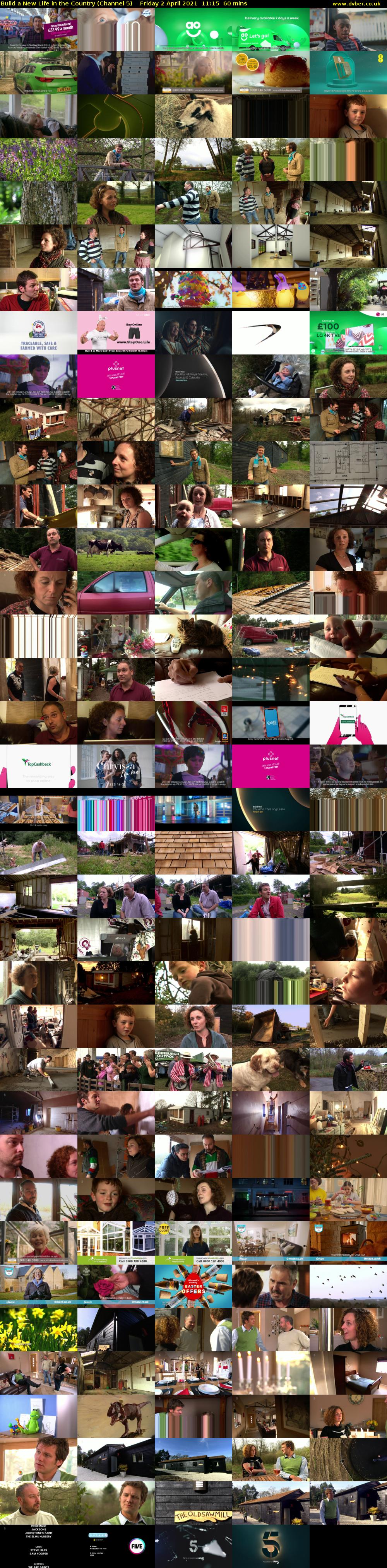 Build a New Life in the Country (Channel 5) Friday 2 April 2021 11:15 - 12:15