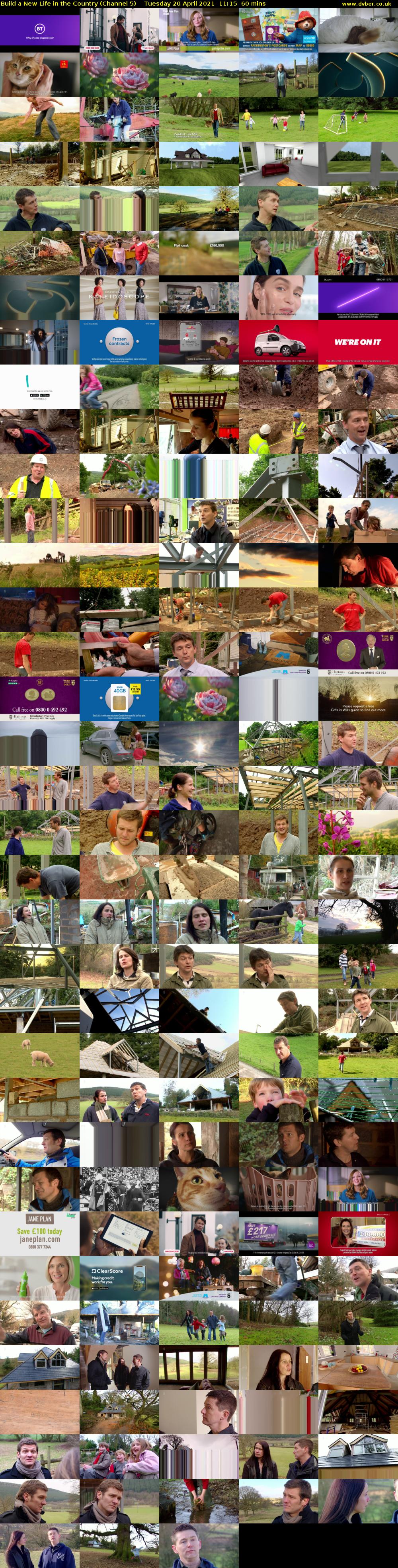 Build a New Life in the Country (Channel 5) Tuesday 20 April 2021 11:15 - 12:15