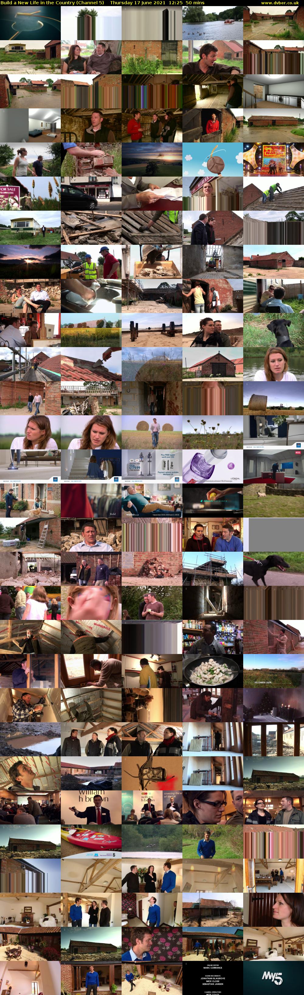 Build a New Life in the Country (Channel 5) Thursday 17 June 2021 12:25 - 13:15