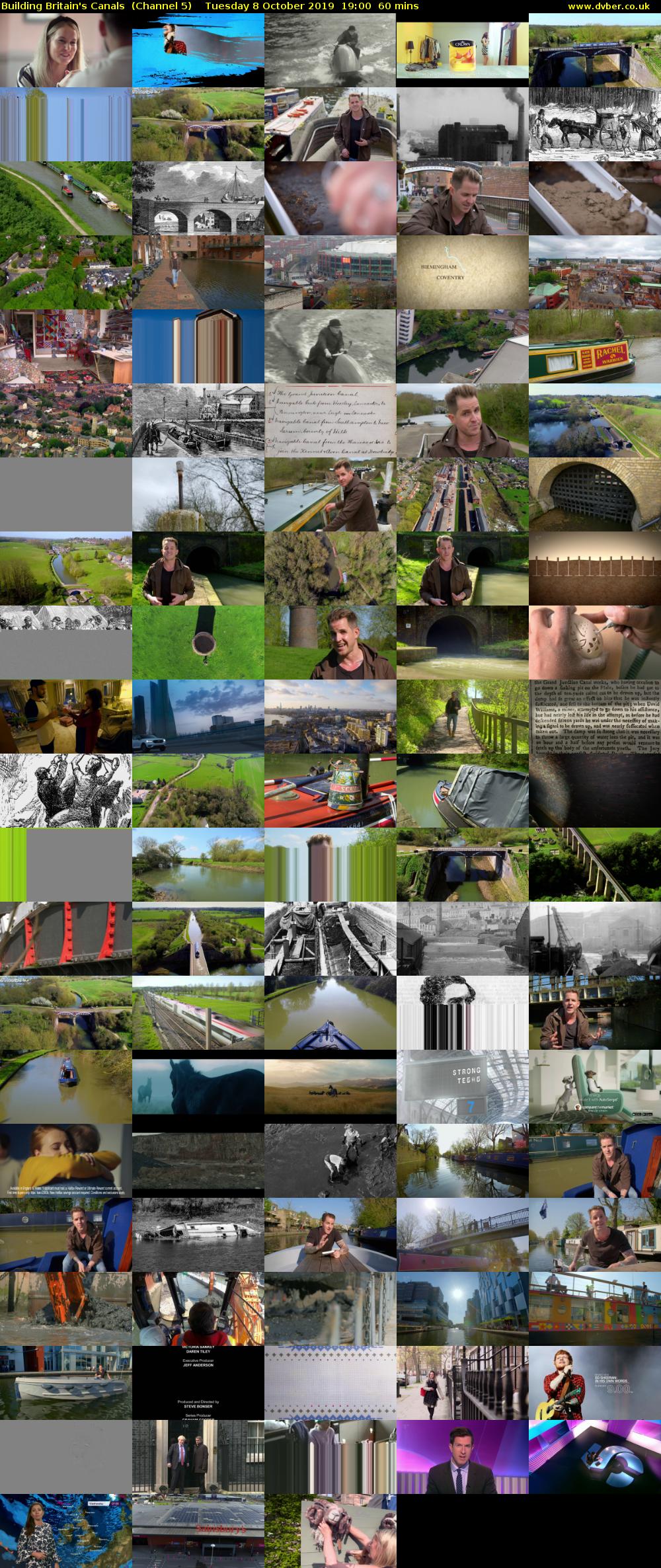 Building Britain's Canals  (Channel 5) Tuesday 8 October 2019 19:00 - 20:00
