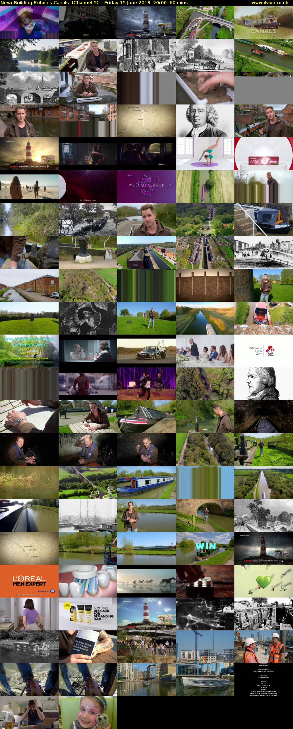 Building Britain's Canals (Channel 5) Friday 15 June 2018 20:00 - 21:00