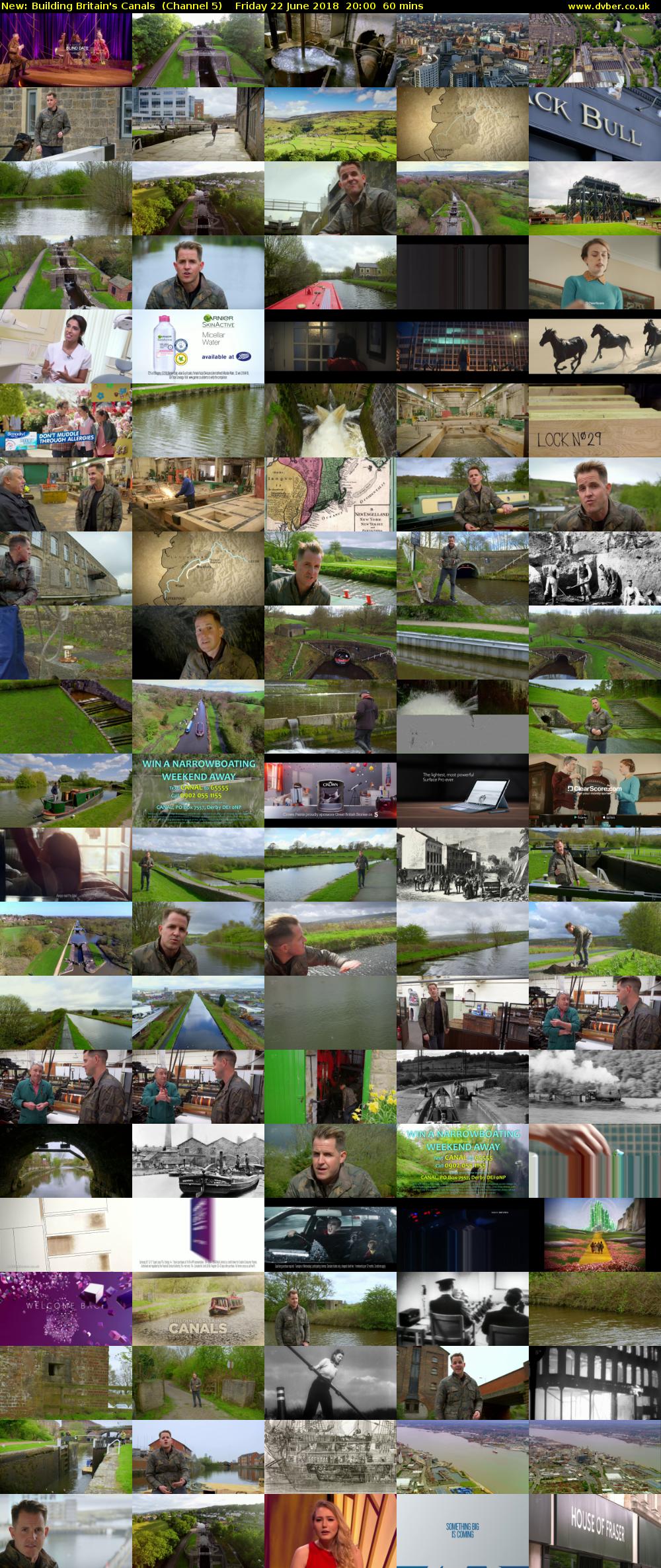 Building Britain's Canals (Channel 5) Friday 22 June 2018 20:00 - 21:00