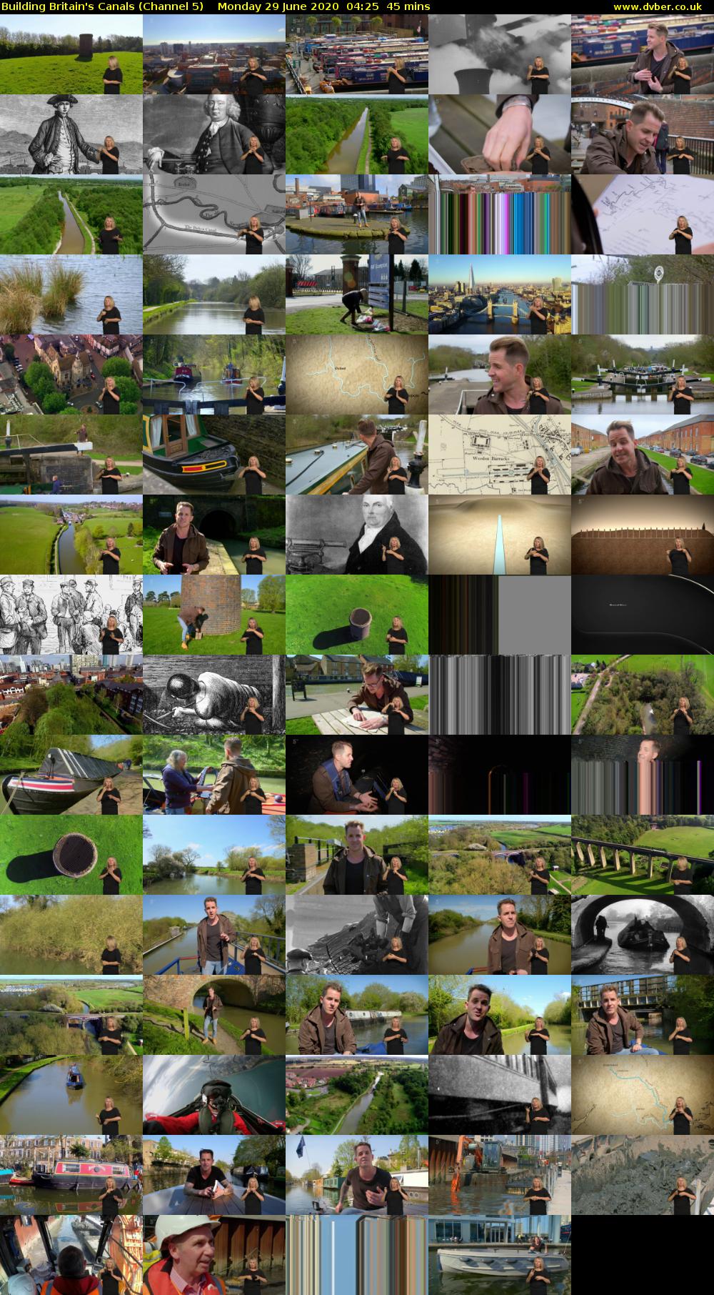 Building Britain's Canals (Channel 5) Monday 29 June 2020 04:25 - 05:10