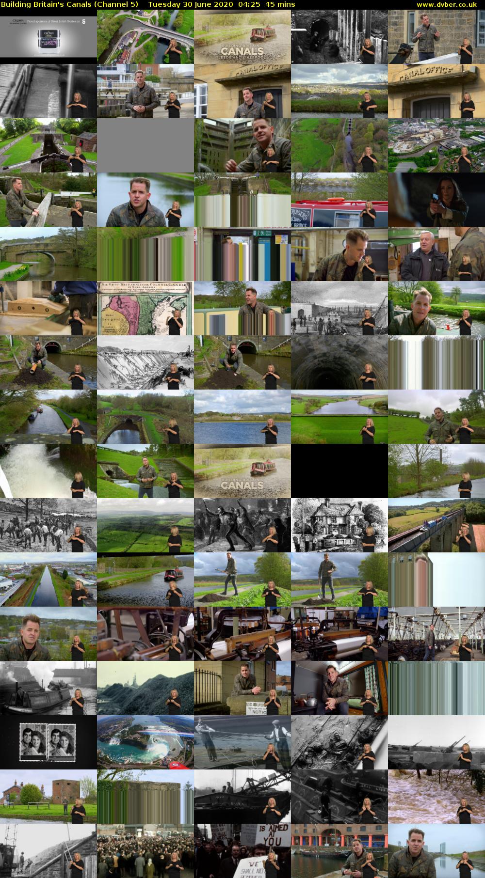 Building Britain's Canals (Channel 5) Tuesday 30 June 2020 04:25 - 05:10