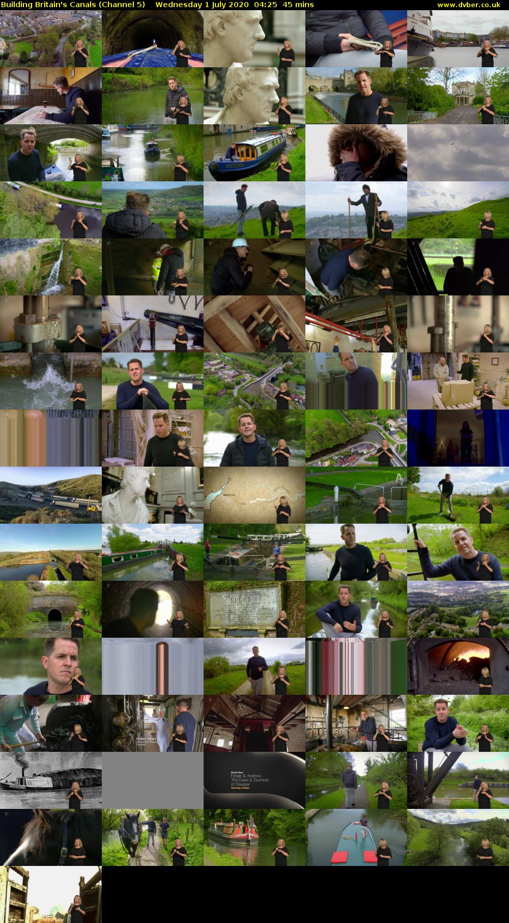 Building Britain's Canals (Channel 5) Wednesday 1 July 2020 04:25 - 05:10