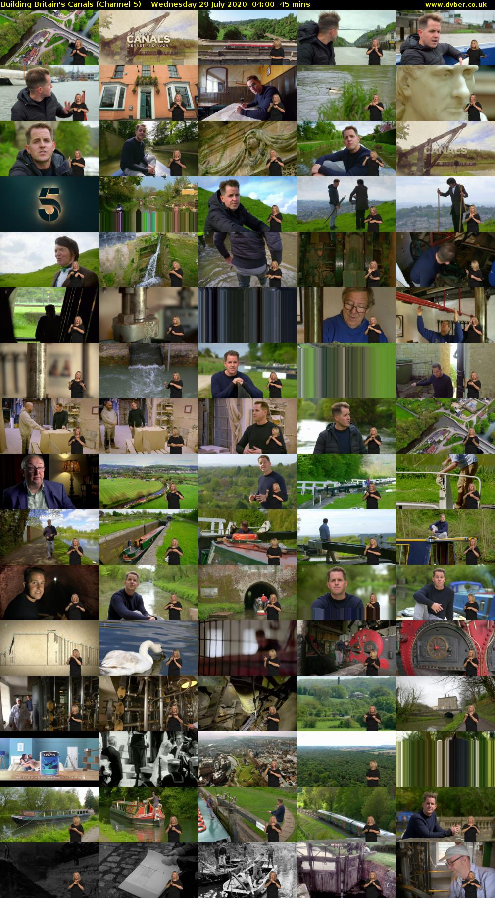 Building Britain's Canals (Channel 5) Wednesday 29 July 2020 04:00 - 04:45