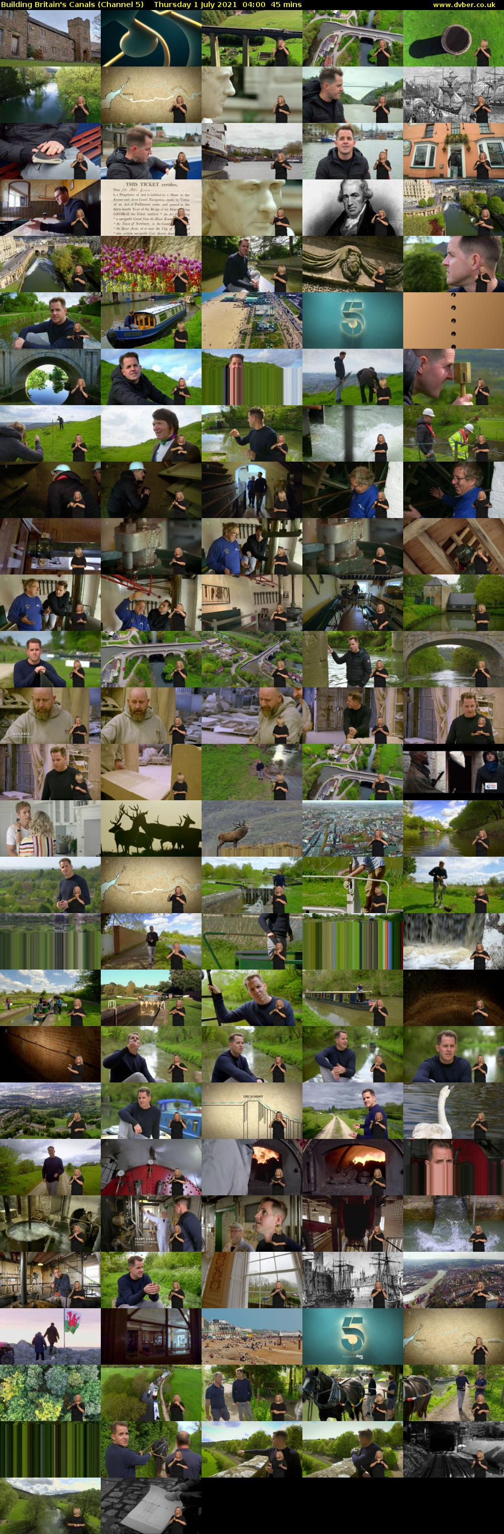 Building Britain's Canals (Channel 5) Thursday 1 July 2021 04:00 - 04:45