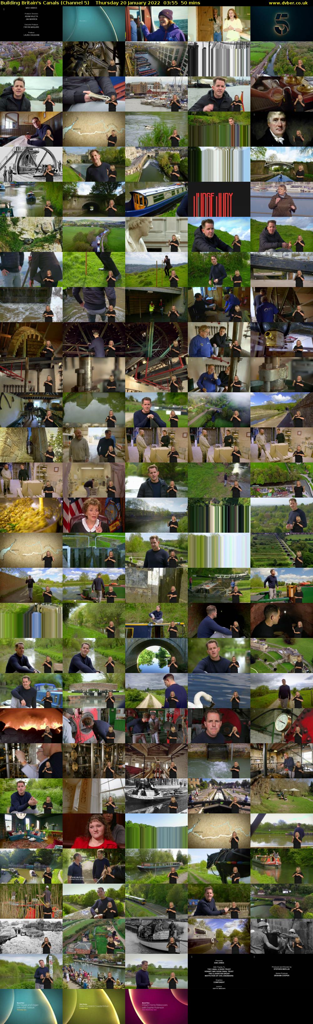 Building Britain's Canals (Channel 5) Thursday 20 January 2022 03:55 - 04:45