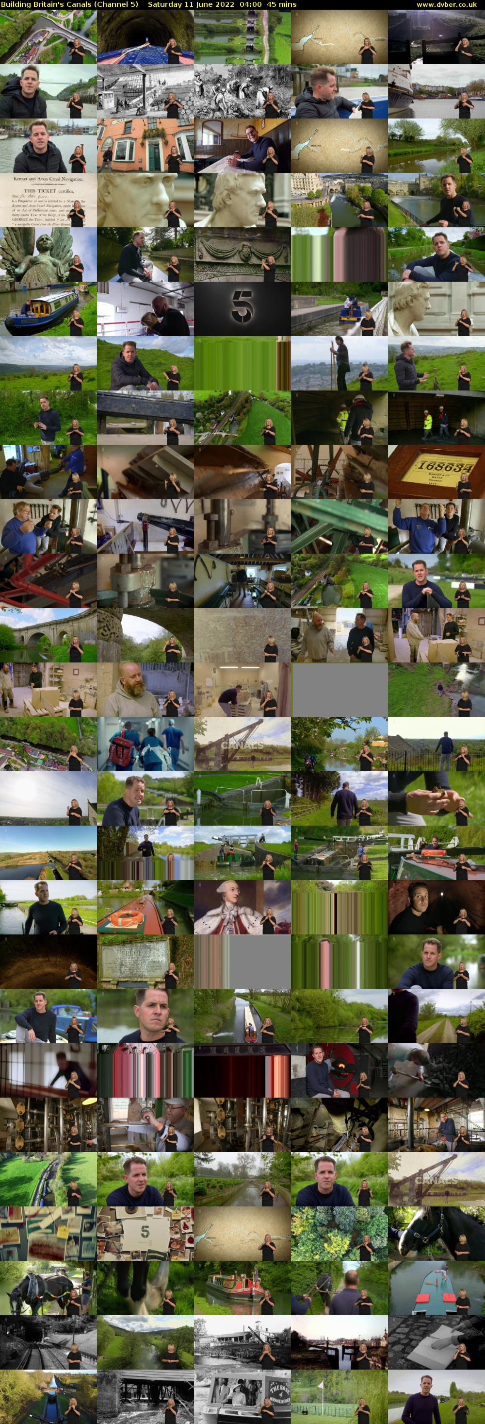 Building Britain's Canals (Channel 5) Saturday 11 June 2022 04:00 - 04:45