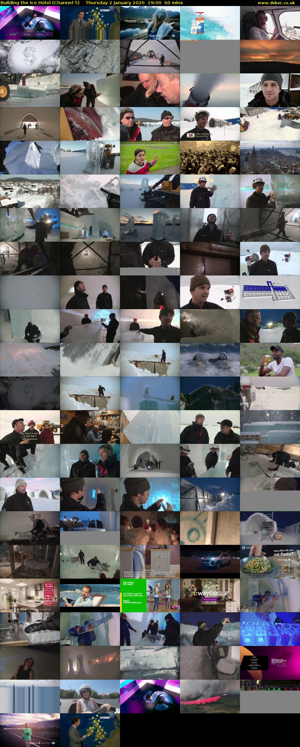 Building the Ice Hotel (Channel 5) Thursday 2 January 2020 19:00 - 20:00