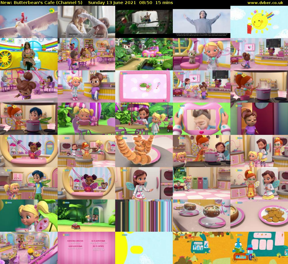 Butterbean's Cafe (Channel 5) Sunday 13 June 2021 08:50 - 09:05