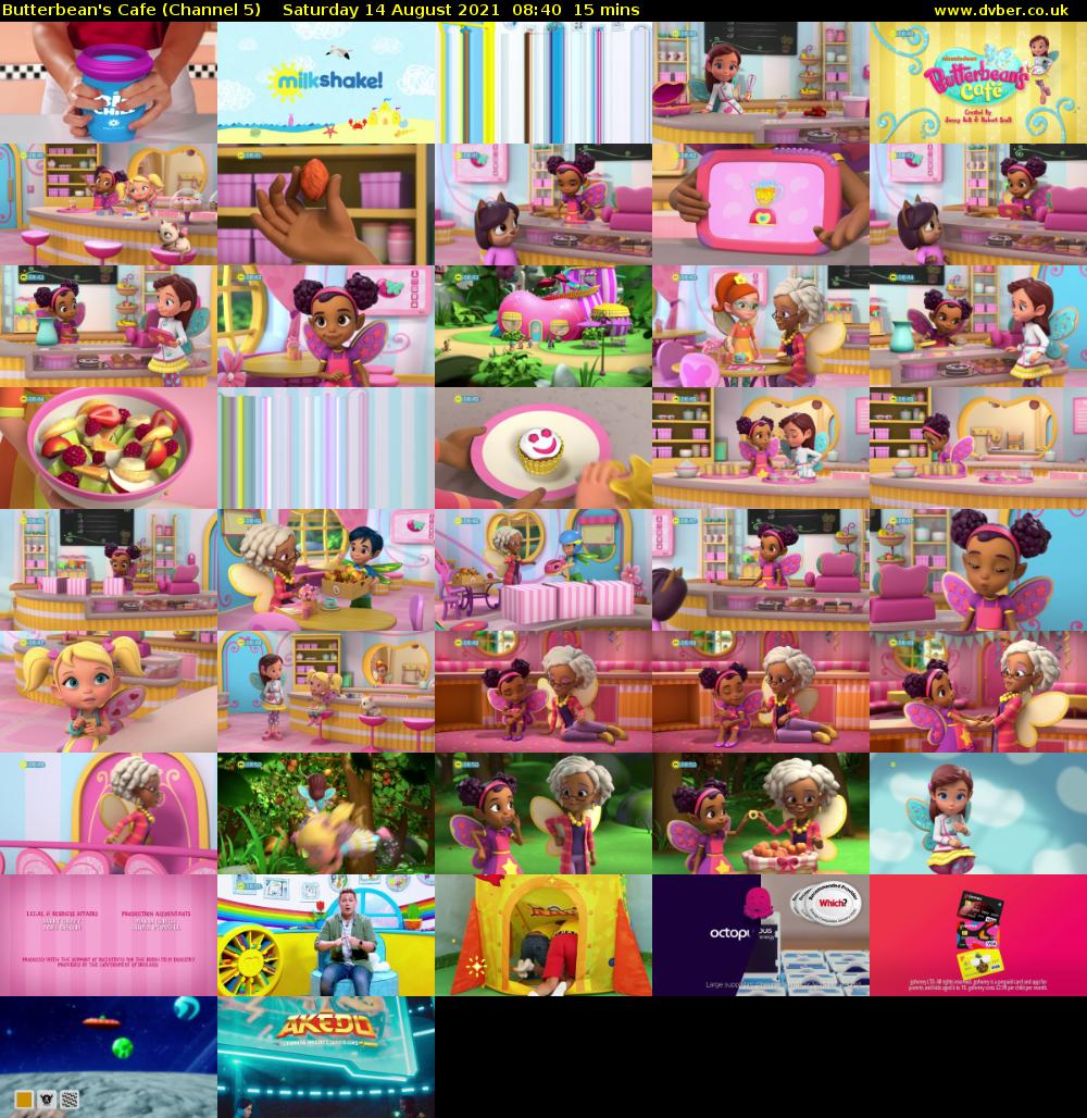 Butterbean's Cafe (Channel 5) Saturday 14 August 2021 08:40 - 08:55