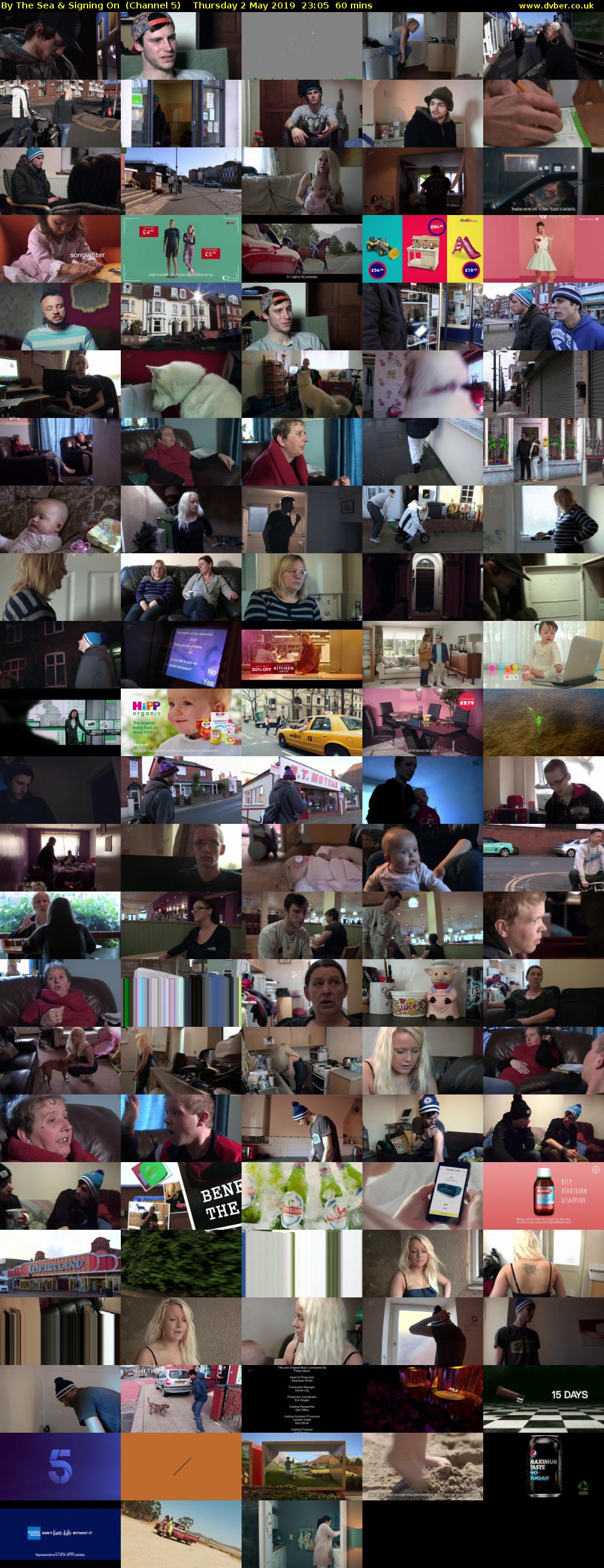 By The Sea & Signing On  (Channel 5) Thursday 2 May 2019 23:05 - 00:05