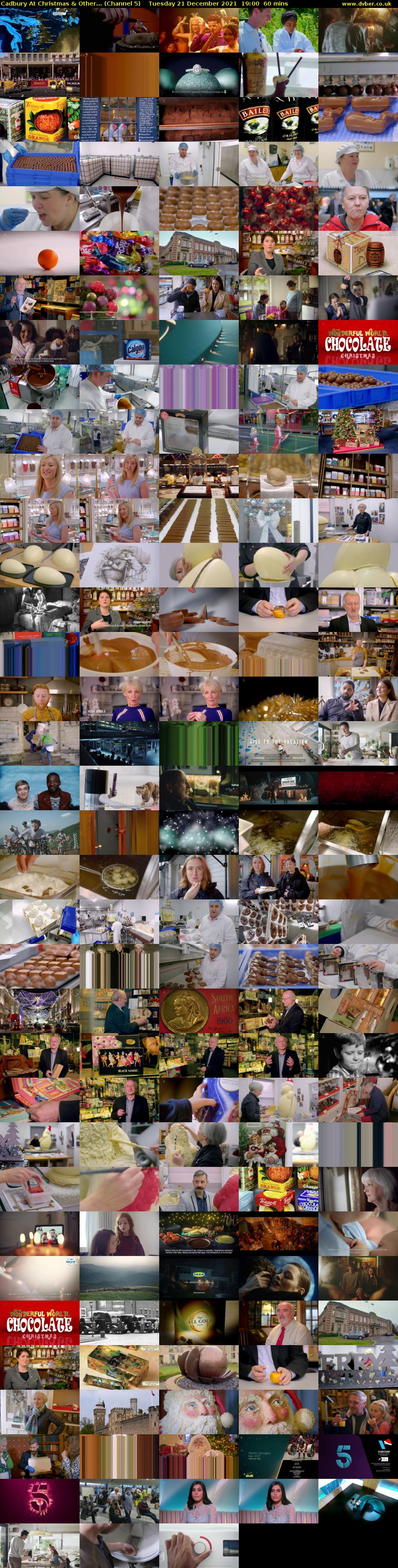 Cadbury At Christmas & Other... (Channel 5) Tuesday 21 December 2021 19:00 - 20:00