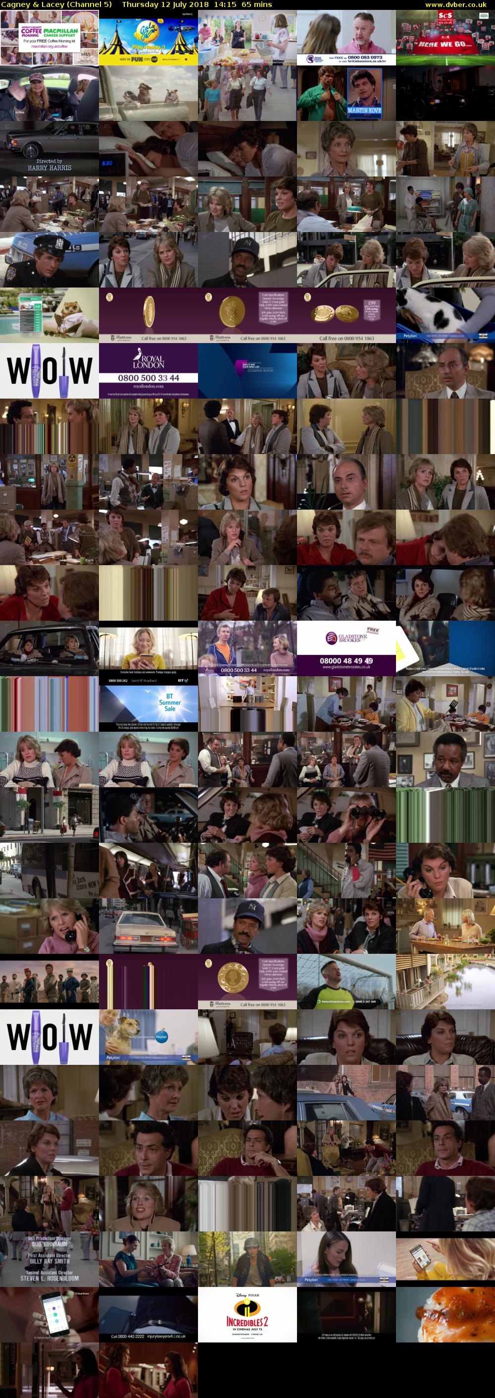 Cagney & Lacey (Channel 5) Thursday 12 July 2018 14:15 - 15:20