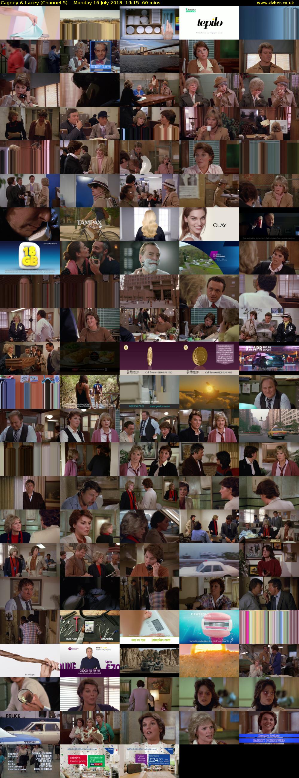 Cagney & Lacey (Channel 5) Monday 16 July 2018 14:15 - 15:15