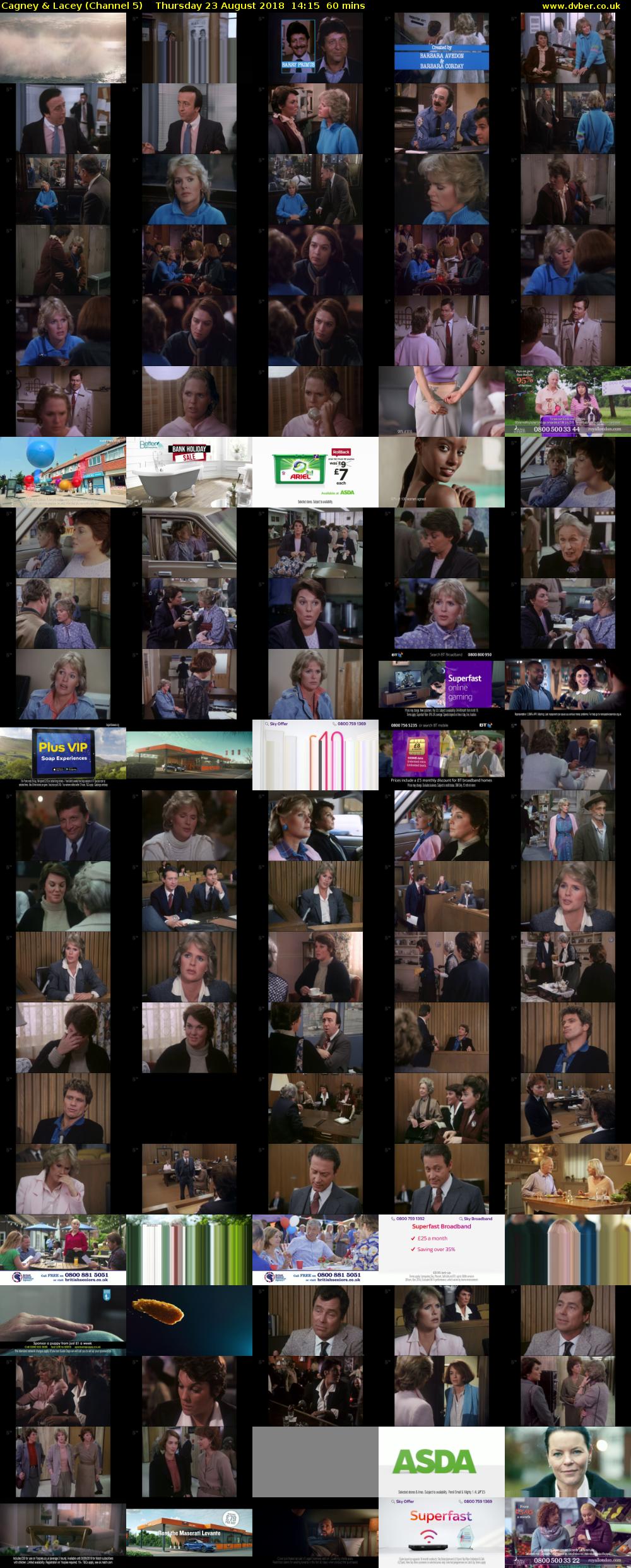 Cagney & Lacey (Channel 5) Thursday 23 August 2018 14:15 - 15:15