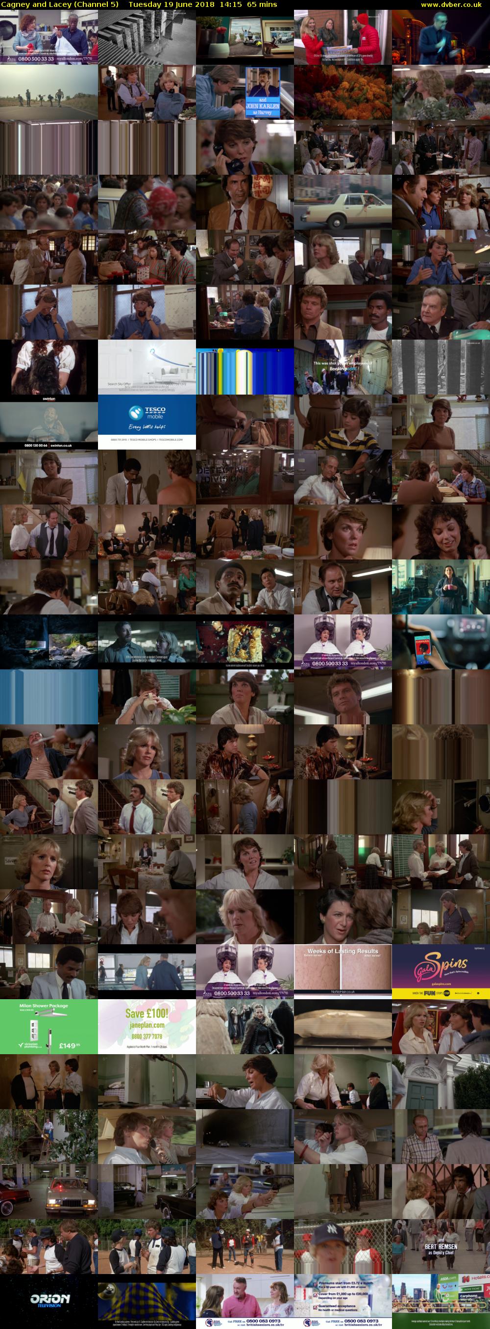 Cagney and Lacey (Channel 5) Tuesday 19 June 2018 14:15 - 15:20