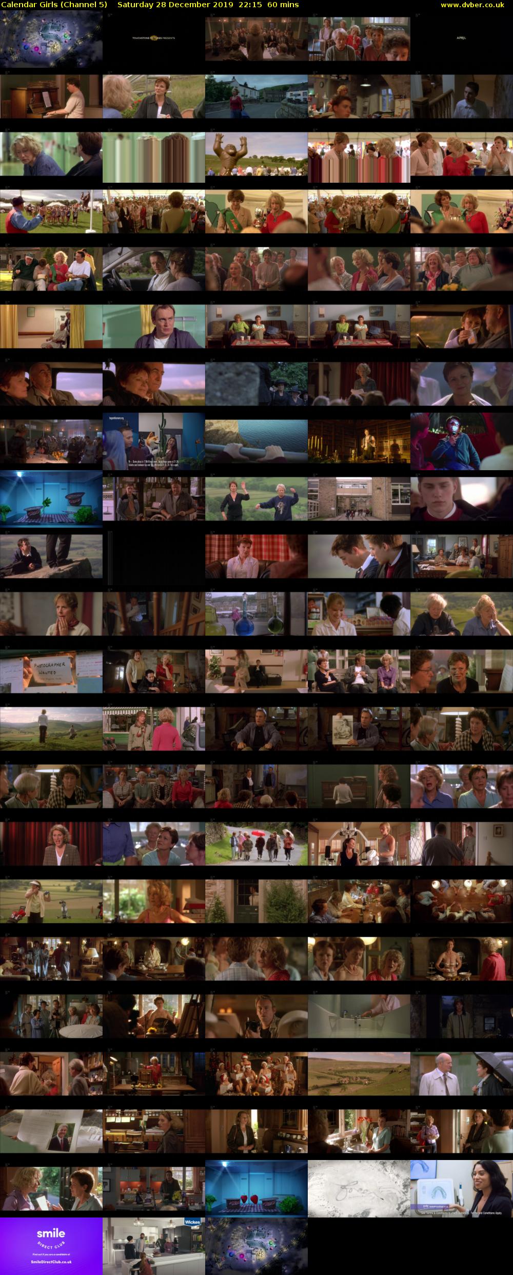 Calendar Girls (Channel 5) Saturday 28 December 2019 22:15 - 23:15