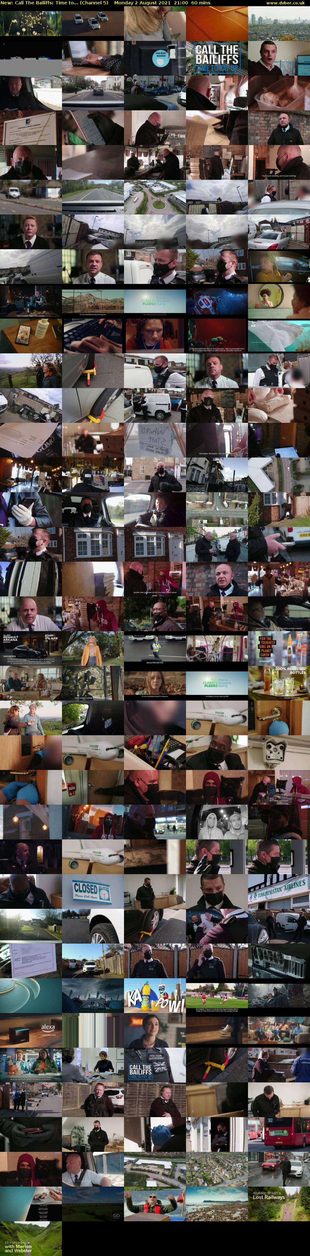 Call The Bailiffs: Time to... (Channel 5) Monday 2 August 2021 21:00 - 22:00