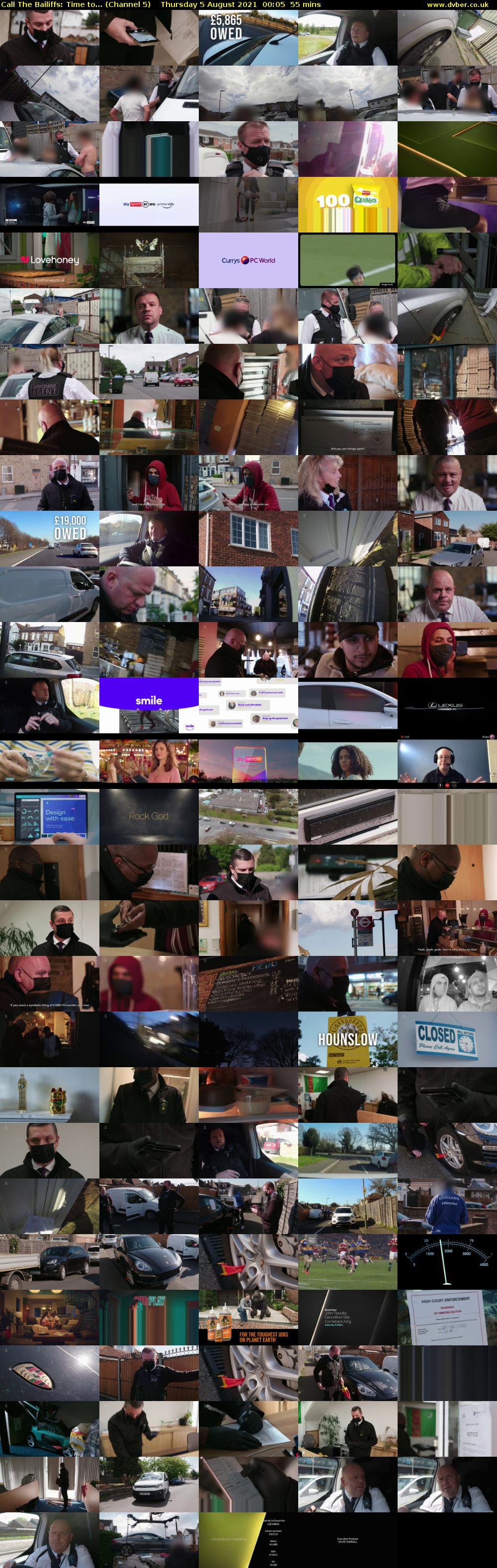 Call The Bailiffs: Time to... (Channel 5) Thursday 5 August 2021 00:05 - 01:00