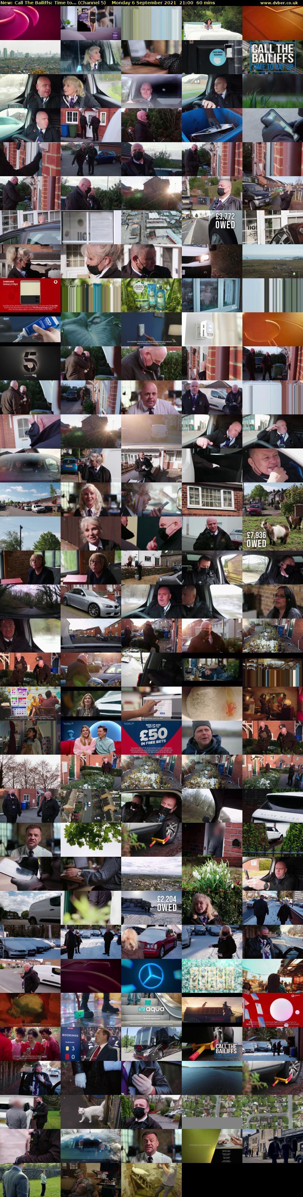 Call The Bailiffs: Time to... (Channel 5) Monday 6 September 2021 21:00 - 22:00