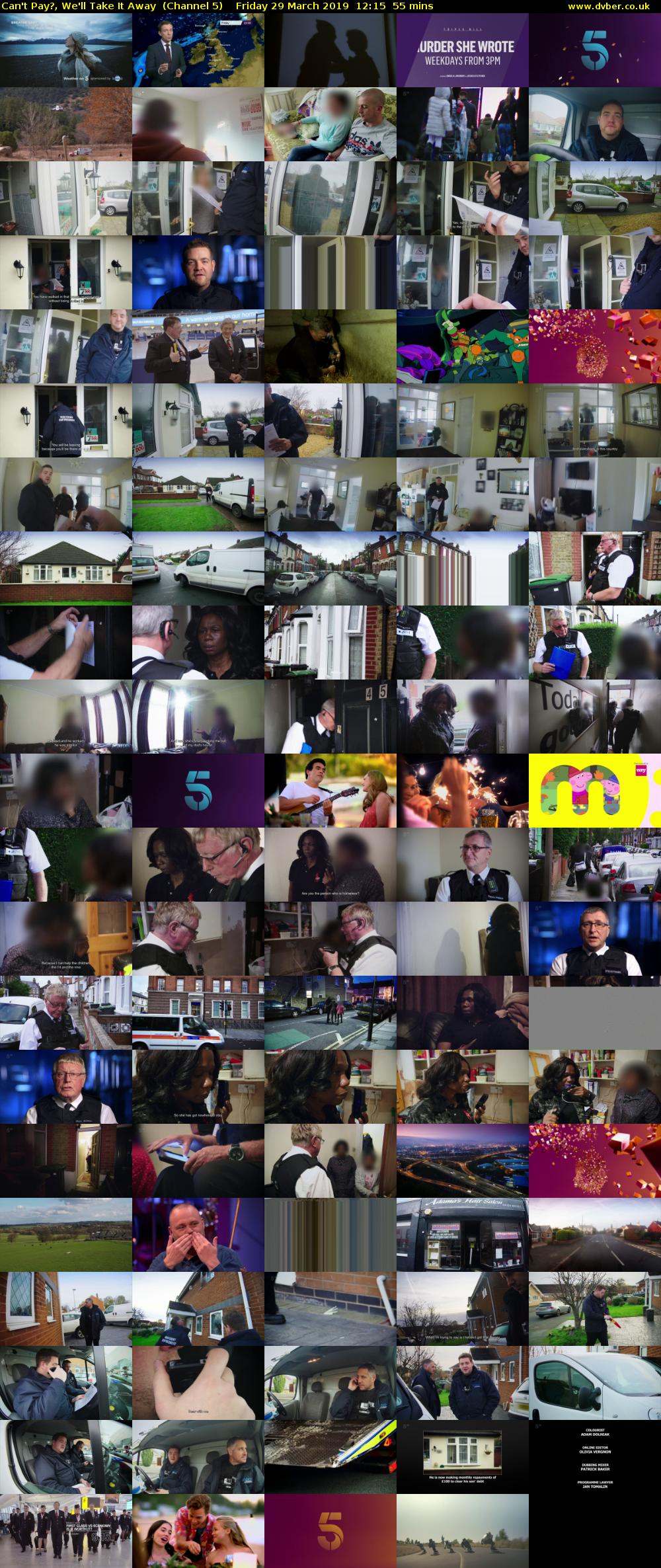 Can't Pay?, We'll Take It Away  (Channel 5) Friday 29 March 2019 12:15 - 13:10