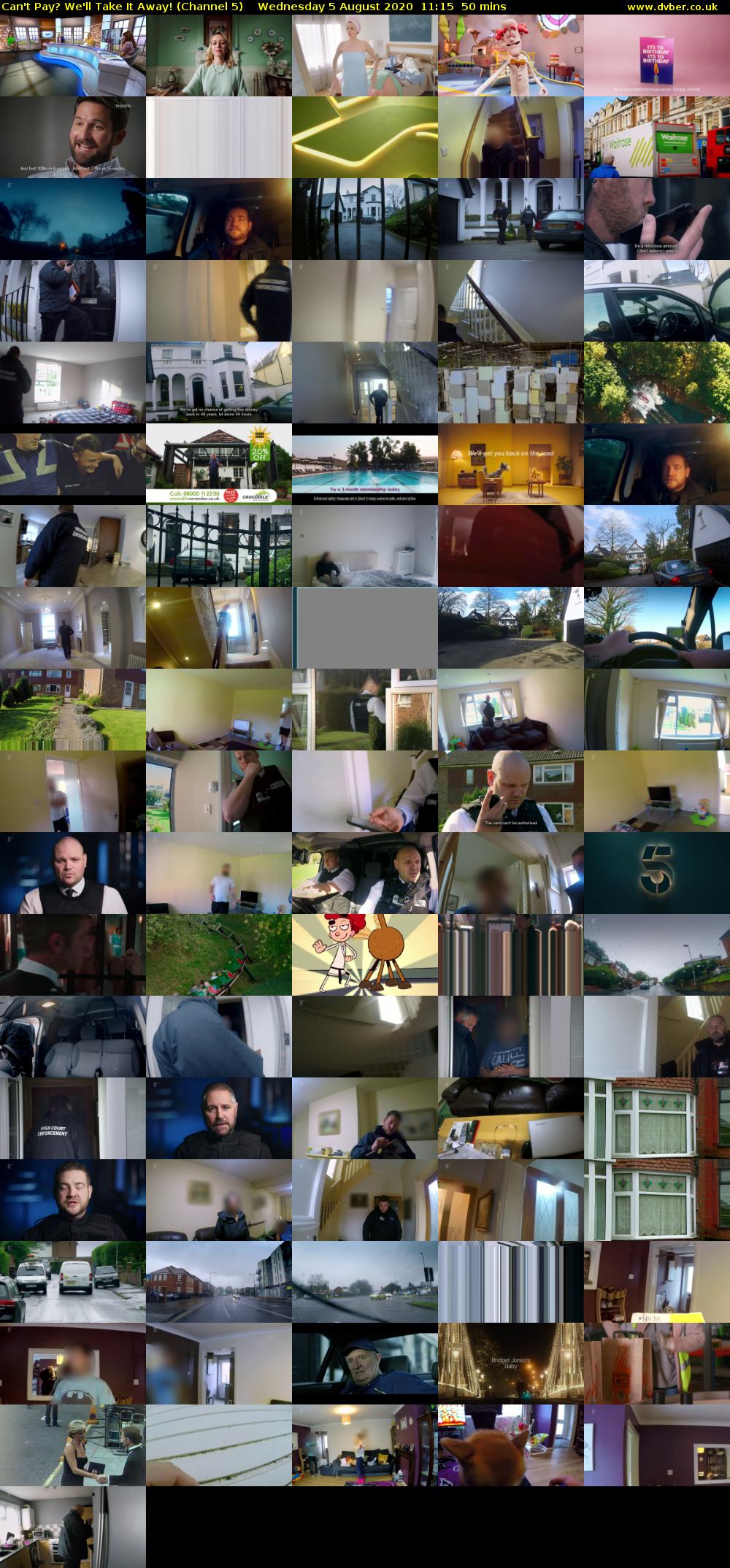 Can't Pay? We'll Take It Away! (Channel 5) Wednesday 5 August 2020 11:15 - 12:05