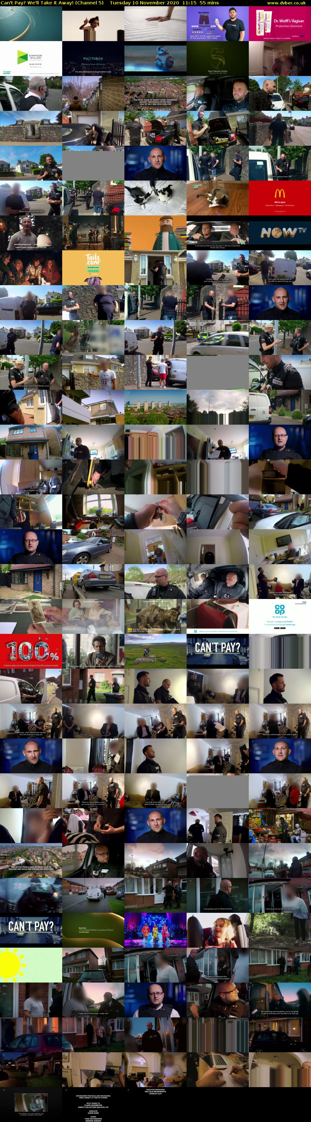 Can't Pay? We'll Take It Away! (Channel 5) Tuesday 10 November 2020 11:15 - 12:10