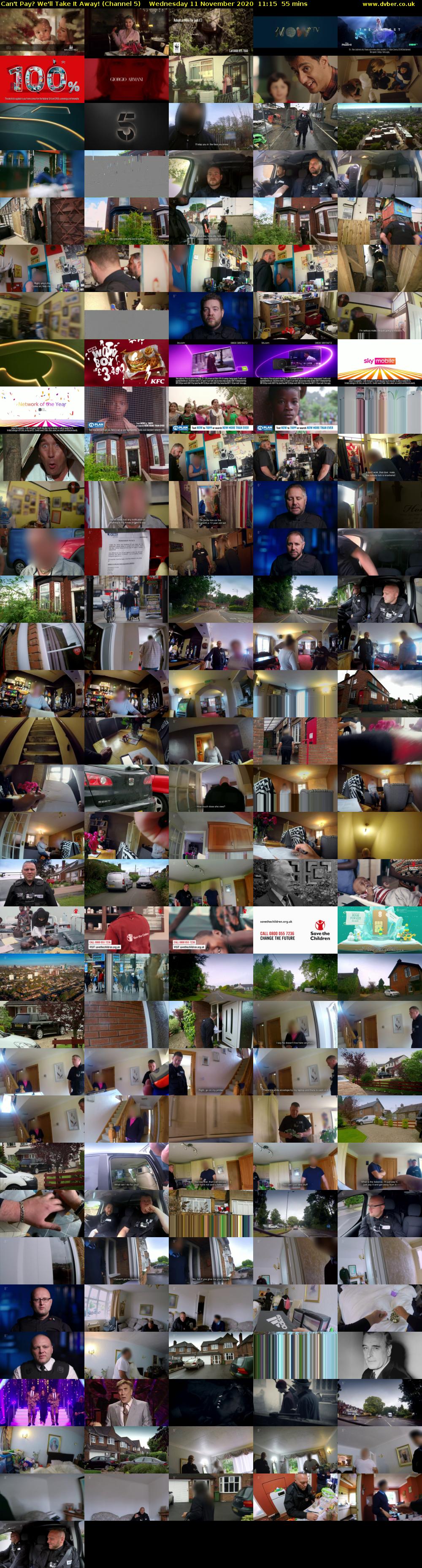 Can't Pay? We'll Take It Away! (Channel 5) Wednesday 11 November 2020 11:15 - 12:10