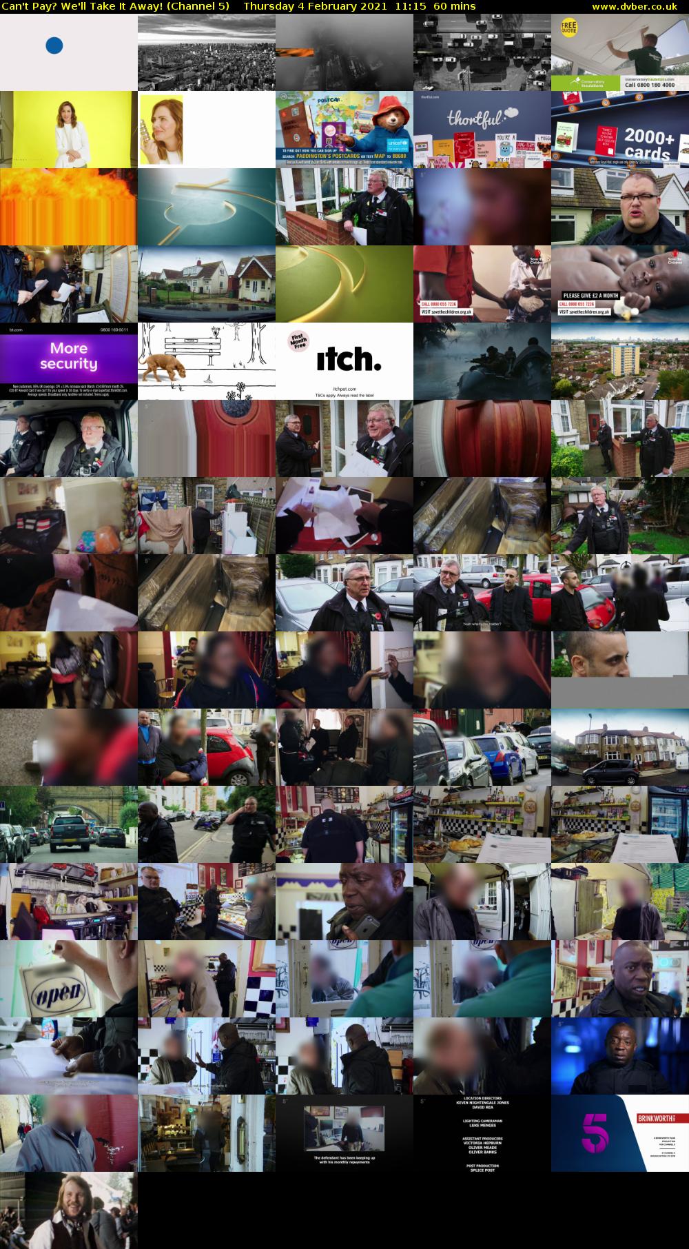 Can't Pay? We'll Take It Away! (Channel 5) Thursday 4 February 2021 11:15 - 12:15
