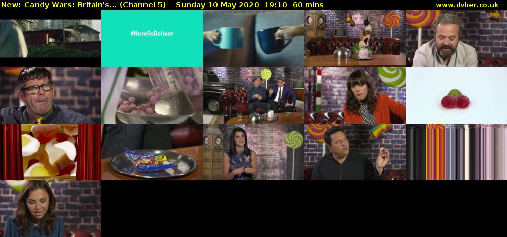Candy Wars: Britain's... (Channel 5) Sunday 10 May 2020 19:10 - 20:10