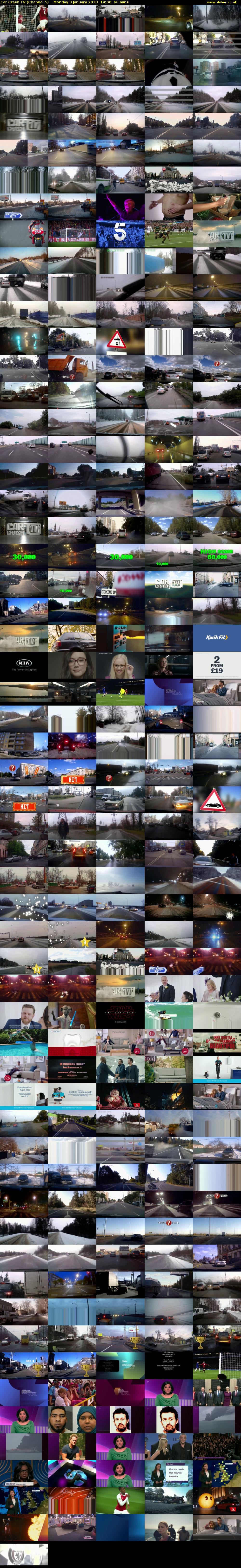Car Crash TV (Channel 5) Monday 8 January 2018 19:00 - 20:00