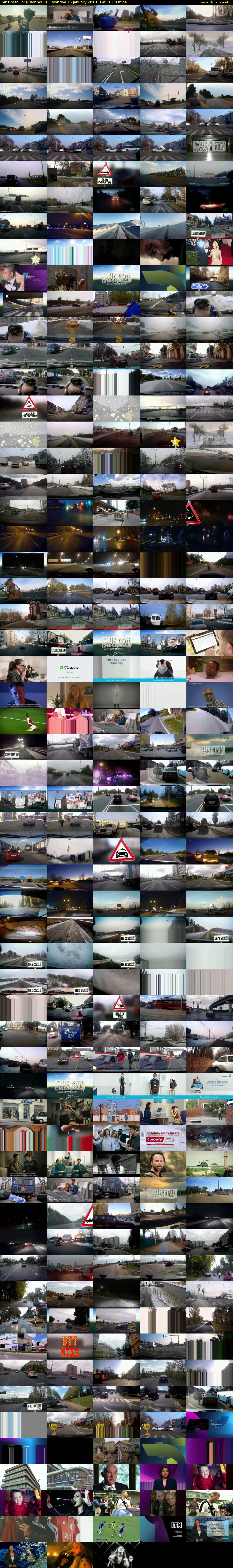 Car Crash TV (Channel 5) Monday 15 January 2018 19:00 - 20:00