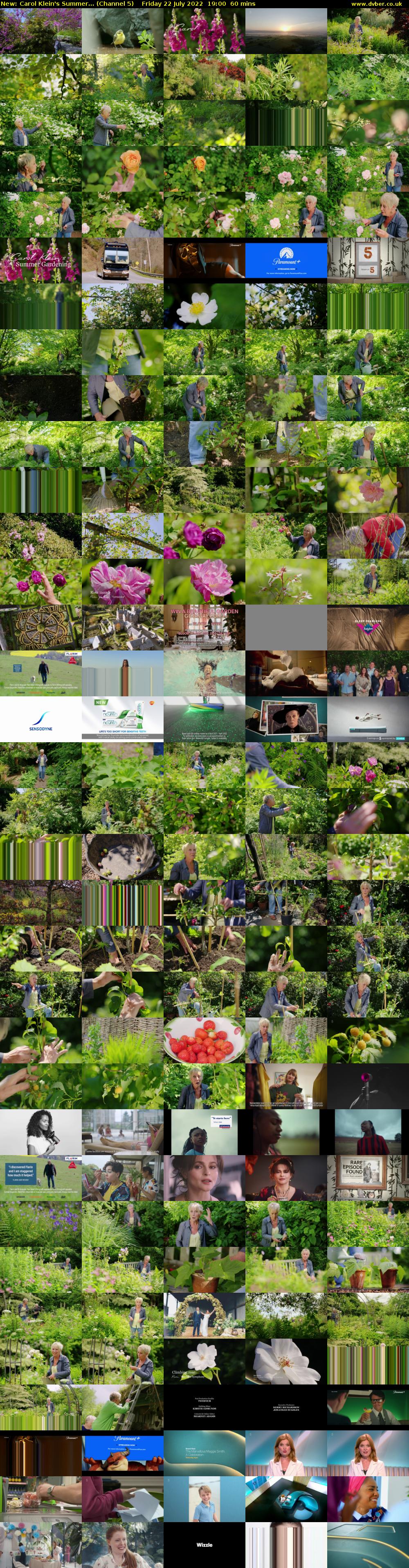 Carol Klein's Summer... (Channel 5) Friday 22 July 2022 19:00 - 20:00