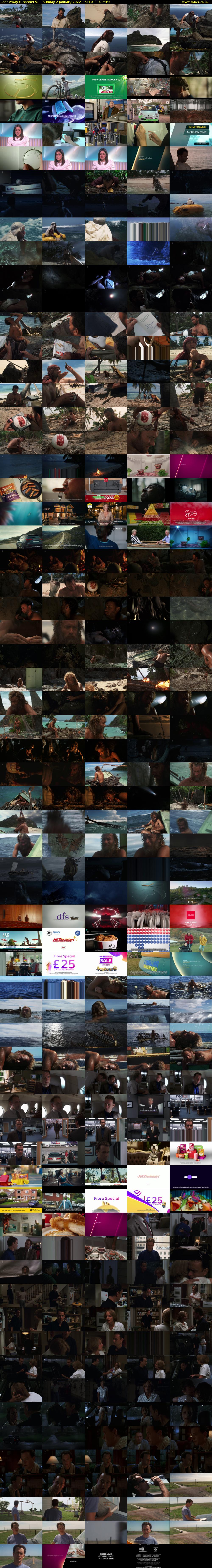 Cast Away (Channel 5) Sunday 2 January 2022 19:10 - 21:00