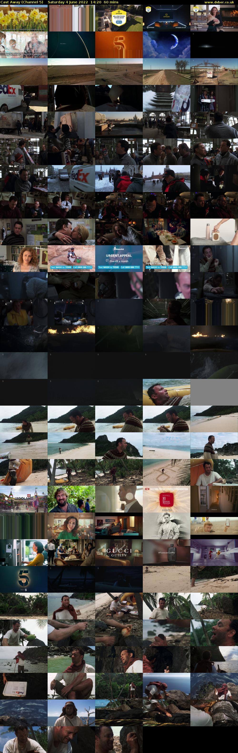 Cast Away (Channel 5) Saturday 4 June 2022 14:20 - 15:20