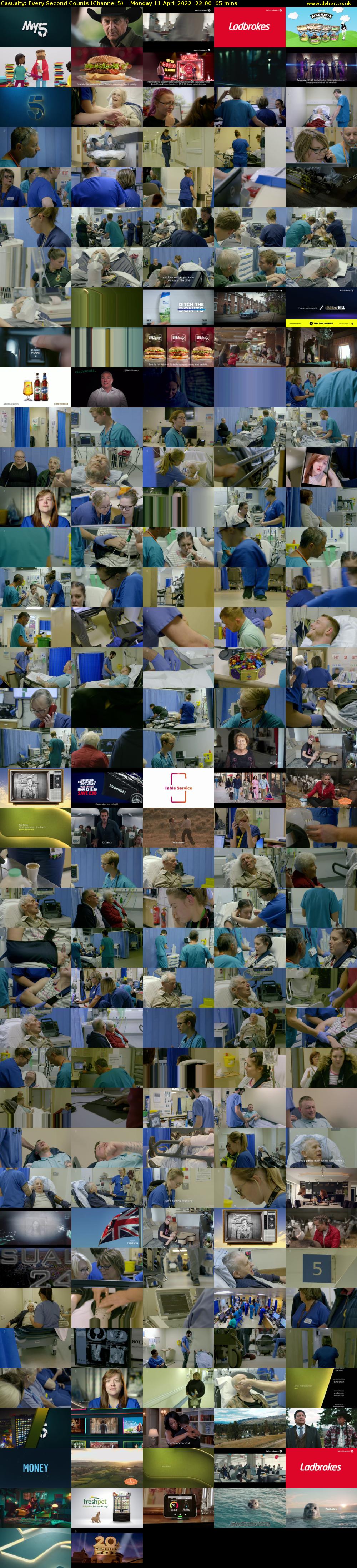 Casualty: Every Second Counts (Channel 5) Monday 11 April 2022 22:00 - 23:05