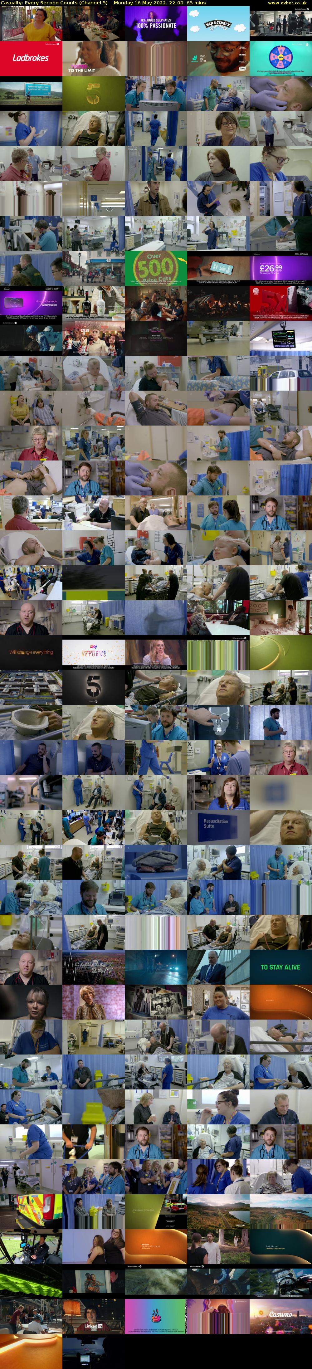 Casualty: Every Second Counts (Channel 5) Monday 16 May 2022 22:00 - 23:05