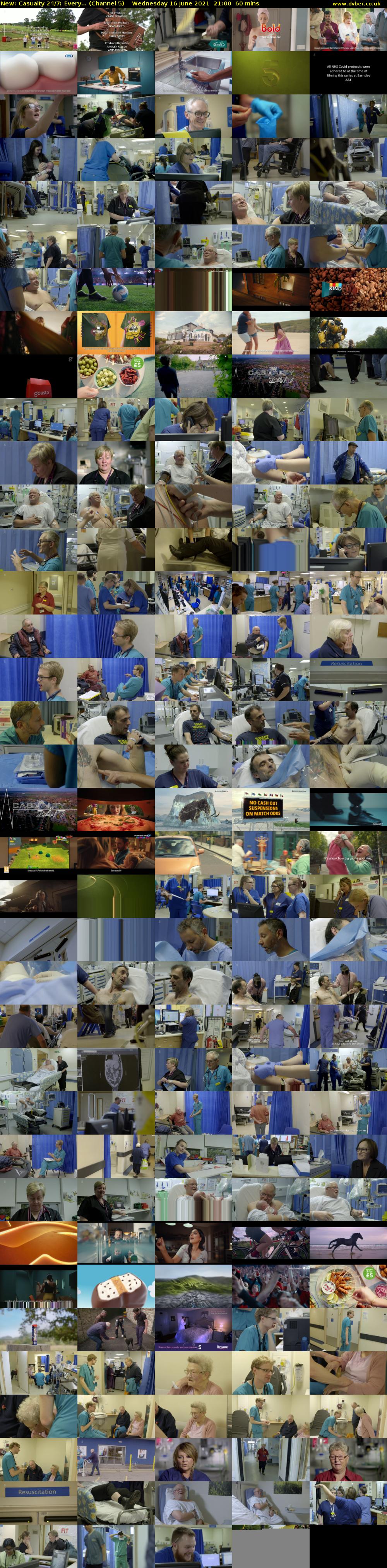 Casualty 24/7: Every... (Channel 5) Wednesday 16 June 2021 21:00 - 22:00
