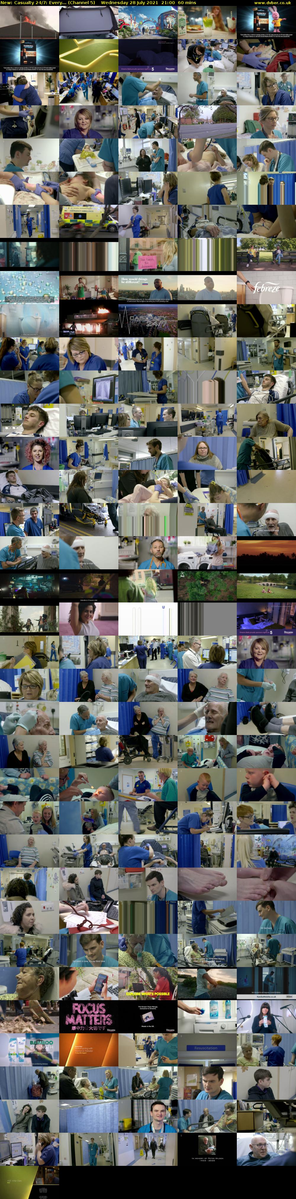 Casualty 24/7: Every... (Channel 5) Wednesday 28 July 2021 21:00 - 22:00