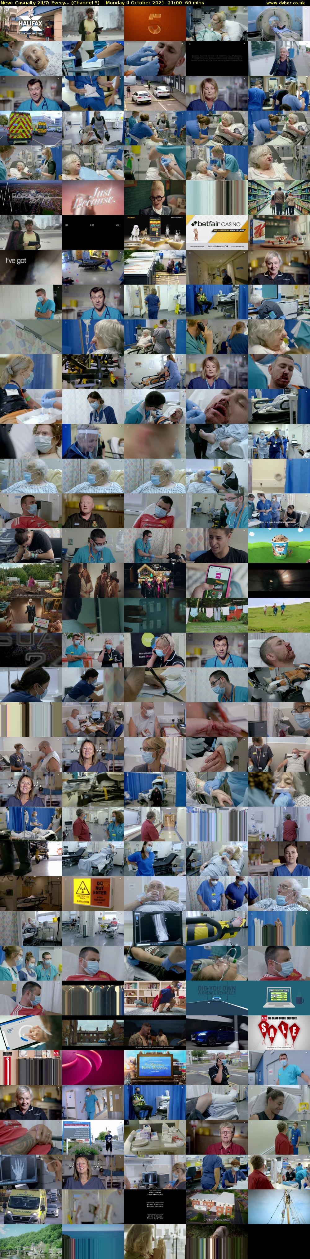 Casualty 24/7: Every... (Channel 5) Monday 4 October 2021 21:00 - 22:00