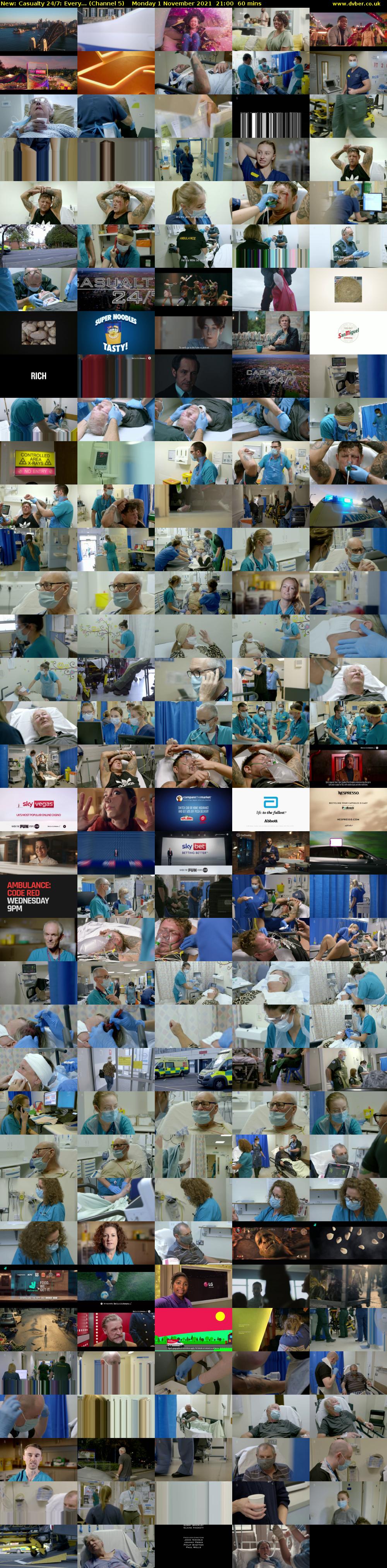 Casualty 24/7: Every... (Channel 5) Monday 1 November 2021 21:00 - 22:00
