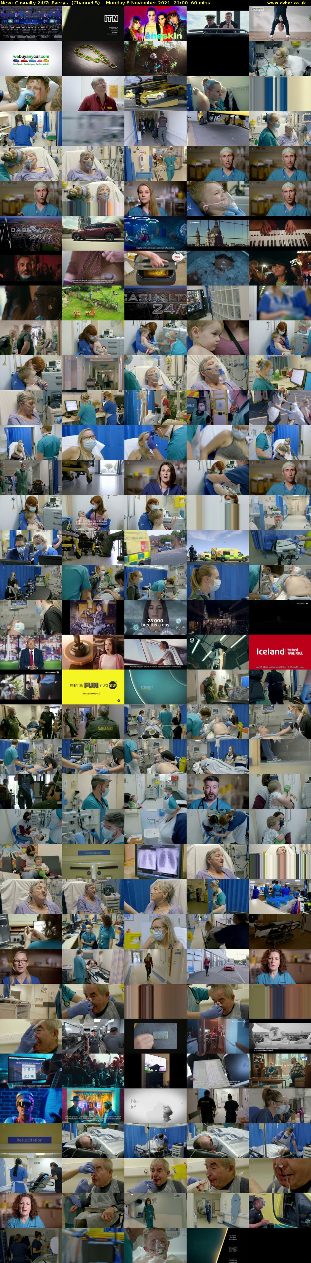 Casualty 24/7: Every... (Channel 5) Monday 8 November 2021 21:00 - 22:00