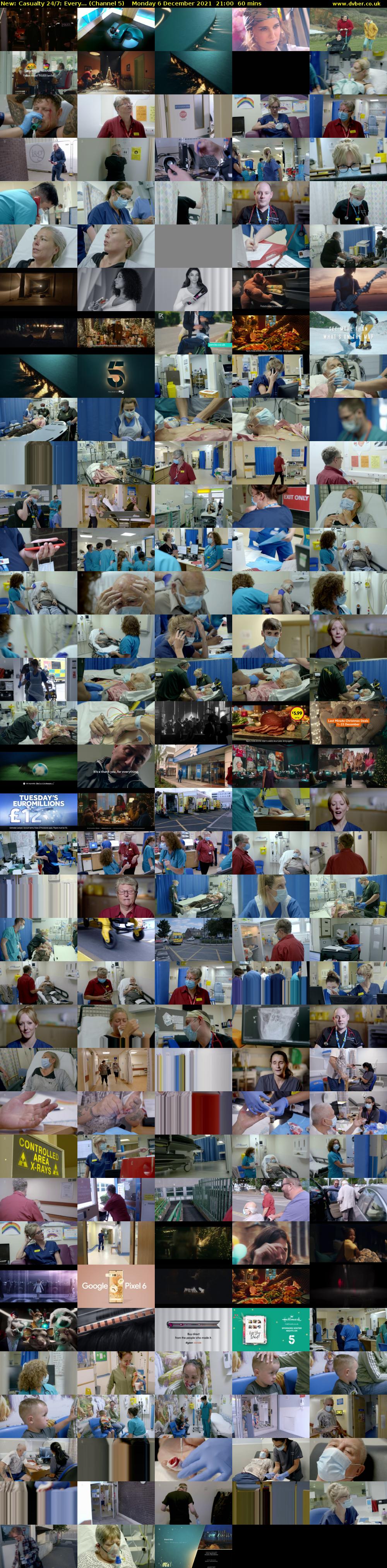 Casualty 24/7: Every... (Channel 5) Monday 6 December 2021 21:00 - 22:00