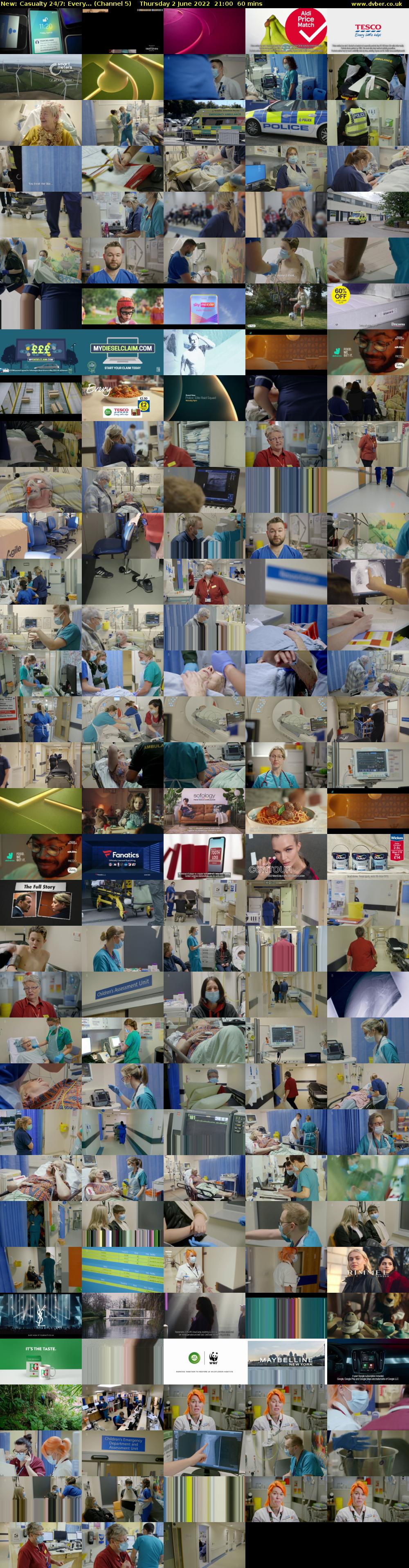 Casualty 24/7: Every... (Channel 5) Thursday 2 June 2022 21:00 - 22:00