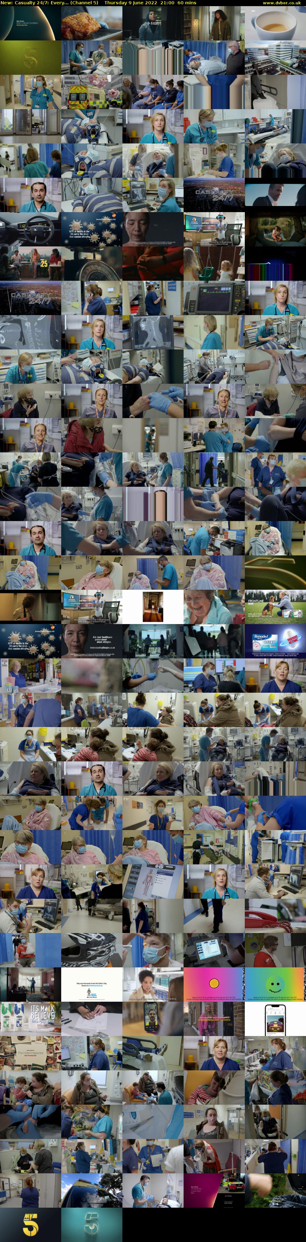Casualty 24/7: Every... (Channel 5) Thursday 9 June 2022 21:00 - 22:00