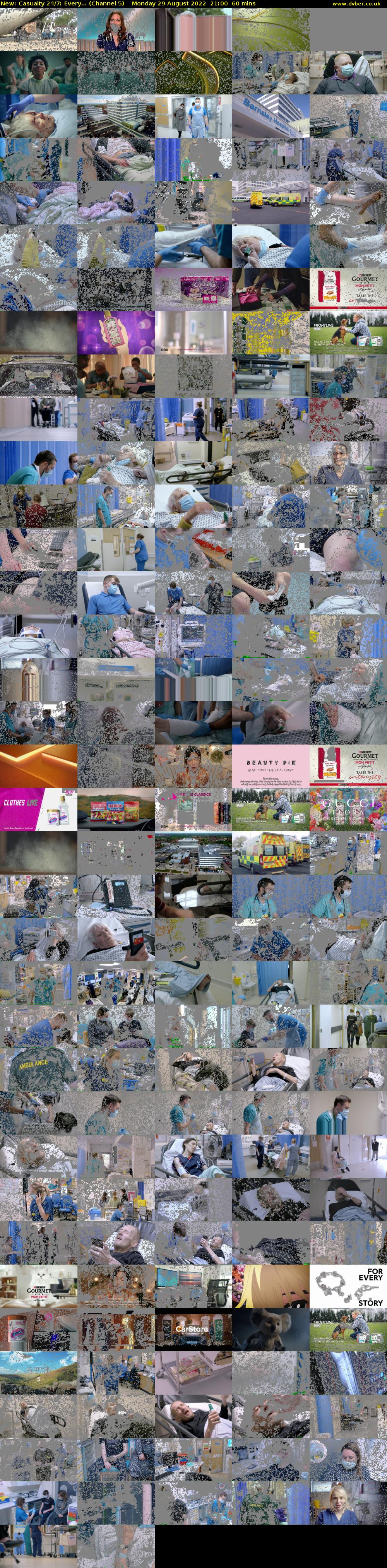 Casualty 24/7: Every... (Channel 5) Monday 29 August 2022 21:00 - 22:00